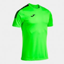 Koszulka Joma Olimpiada. Zielone koszulki sportowe męskie Joma, l, bez wzorów, z materiału, bez kołnierzyka, bez ramiączek. Za 90.90 zł.