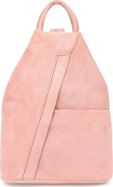 Plecak turystyczny Vera Pelle Pudrowo-różowa Vera Pelle włoski Plecak Skórzany damski mały T53 NoSize. Czerwone plecaki damskie Vera Pelle, bez wzorów. Za 169.99 zł.