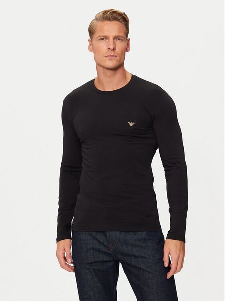 Emporio Armani Underwear Longsleeve 111023 4F512 00020 Czarny Slim Fit. Czarne bluzki z długim rękawem męskie Emporio Armani Underwear, m, bez wzorów, z bawełny, bez kołnierzyka. Za 279.99 zł.