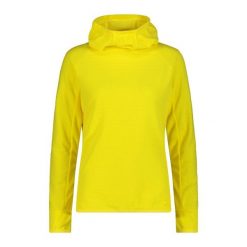 Bluza damska z kapturem CMP. Żółte bluzy sportowe damskie CMP, m, bez wzorów, z kapturem, narciarskie. W wyprzedaży za 283.50 zł.