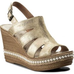Sandały LASOCKI - H602 Złoty. Klapki damskie marki Lasocki. W wyprzedaży za 139.99 zł.
