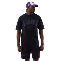 Koszulka Los Angeles Lakers New Era NBA Core Plus. Niebieskie koszulki sportowe męskie New Era, l, bez wzorów, z materiału, bez kołnierzyka, bez ramiączek, do koszykówki. Za 235.50 zł.