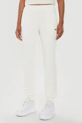 GUESS Beżowe damskie spodnie dresowe Olympe, Rozmiar XS. Brązowe spodnie dresowe damskie Guess, s, z aplikacjami, z dresówki. W wyprzedaży za 319.99 zł.