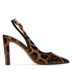 Czółenka Aldo. Brązowe czółenka damskie Aldo, bez wzorów, bez obcasa, bez zapięcia. Za 279.99 zł.