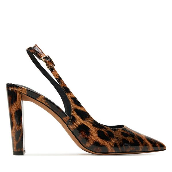 Czółenka Aldo. Brązowe czółenka damskie Aldo, bez wzorów, bez obcasa, bez zapięcia. Za 279.99 zł.