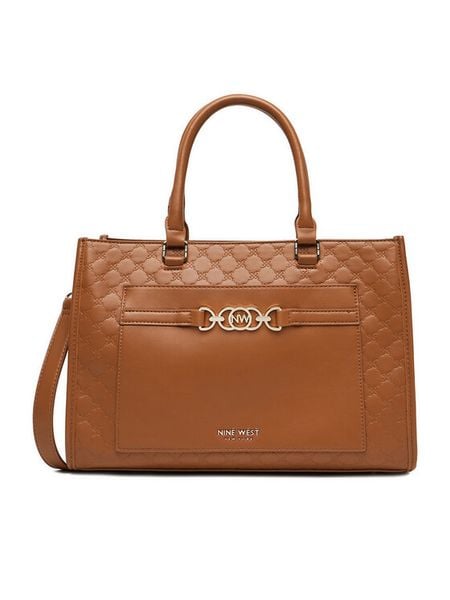 Nine West Torebka CEO-LUNA-II-H242045 Brązowy. Brązowe torebki do ręki damskie Nine West, bez wzorów, z materiału, bez dodatków. Za 249.99 zł.