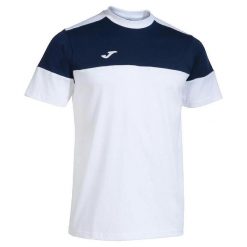 Jersey Joma Crew V. Białe koszulki sportowe męskie Joma, bez wzorów, z bawełny, bez kołnierzyka, bez ramiączek, na fitness i siłownię. Za 131.00 zł.