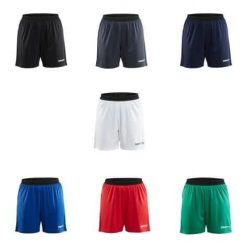 Spodnie treningowe damskie Craft Progress 2.0. Niebieskie szorty sportowe damskie Craft, s, bez wzorów, z materiału, sportowe, na fitness i siłownię. Za 118.50 zł.