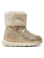 Mayoral Botki 42486 Złoty. Żółte botki dziewczęce Mayoral, ze skóry, bez zapięcia. Za 149.99 zł.