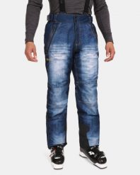 Męskie spodnie narciarskie Kilpi DENIMO-M. Niebieskie spodnie snowboardowe męskie Kilpi, m, bez wzorów, z materiału, narciarskie. Za 358.00 zł.