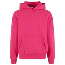 Męska Bluza Ultra Heavy Oversized Hoodie. Czerwone bluzy męskie Urban Classics, m, bez wzorów, bez kaptura. Za 220.99 zł.