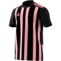Koszulka męska adidas Striped 21 Jersey. Brązowe koszulki sportowe męskie Adidas, m, bez wzorów, z jersey, bez kołnierzyka, bez ramiączek, do piłki nożnej. Za 69.09 zł.