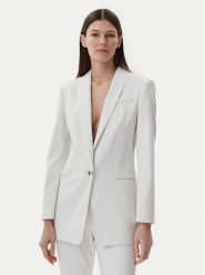 HUGO Marynarka 50537759 Biały Slim Fit. Białe żakiety damskie Hugo, bez wzorów, z syntetyku. Za 949.99 zł.