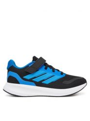 Adidas Sneakersy Runfalcon 5 JP9399 Czarny. Czarne buty sportowe chłopięce Adidas, bez wzorów, z materiału, bez zapięcia. Za 179.99 zł.