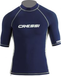 Cressi Koszulka Rashguard Man. Niebieskie koszulki sportowe męskie CRESSI, m, bez wzorów, z materiału, bez kołnierzyka, bez ramiączek, żeglarskie. Za 175.00 zł.