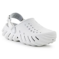Chodaki Crocs Echo clog 207937-1FT białe. Białe klapki damskie bez wzorów, sportowe, bez obcasa. Za 462.92 zł.