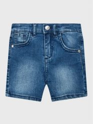 Guess Szorty jeansowe K0BD05 D4H20 Niebieski Regular Fit. Niebieskie spodenki dla dziewczynek Guess, z aplikacjami, z bawełny. Za 169.99 zł.
