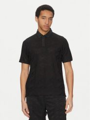 HUGO Polo Dompoli 50535150 Czarny Relaxed Fit. Czarne koszulki polo męskie Hugo, l, bez wzorów, z wiskozy, bez ramiączek. Za 259.99 zł.
