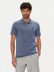 U.S. Polo Assn. Polo MUP3780 Niebieski Regular Fit. Niebieskie koszulki polo męskie U.S. Polo Assn., m, bez wzorów, z bawełny, bez ramiączek. Za 129.99 zł.