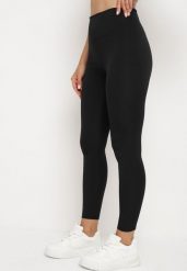 Czarne Legginsy z Wysokim Stanem Parefia. Czarne legginsy damskie Born2be, xs, bez wzorów, z jeansu, z podwyższonym stanem, na fitness i siłownię. Za 9.99 zł.