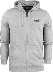 Puma Bluza męska Puma ESS Small Logo FZ Hoodie FL szary 586702 03 M. Szare bluzy męskie Puma, m, bez wzorów, bez kaptura. Za 189.00 zł.