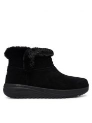 Skechers Śniegowce Waterproof Relaxed Fit: On-The-GO Stellar - Cozy Step 144745/BBK Czarny. Czarne śniegowce i trapery damskie Skechers, ze skóry. Za 429.99 zł.
