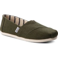 Półbuty TOMS - Classic 10011668 Pine Heritage. Zielone półbuty damskie Toms, z materiału. W wyprzedaży za 159.00 zł.