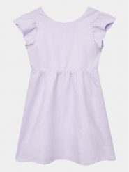 United Colors Of Benetton Sukienka codzienna 4BE7CV01A Fioletowy Regular Fit. Fioletowe sukienki dla dziewczynek United Colors Of Benetton, bez wzorów, z bawełny, bez ramiączek. Za 189.99 zł.