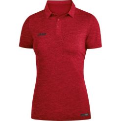 Polo Jako Premium Basics. Czerwone koszulki polo męskie Jako, bez wzorów, sportowe, bez ramiączek. Za 262.50 zł.