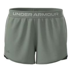 Szorty damskie Under Armour Tech™ Play Up. Zielone obuwie sportowe damskie Under Armour, bez wzorów, sportowe, na fitness i siłownię. Za 119.15 zł.