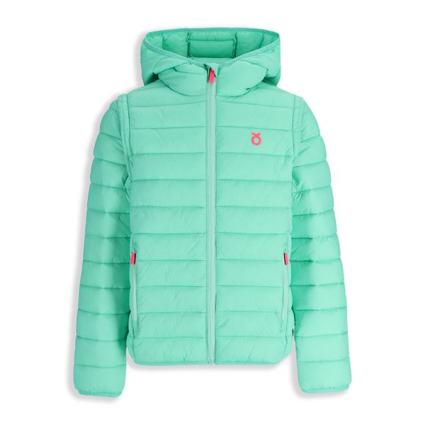 Kurtka turystyczna dla dzieci Lemon Explore WL6 2w1 seledynowa. Zielone kurtki i płaszcze dla dziewczynek LEMON explore, na jesień, bez wzorów, z poliamidu. Za 219.90 zł.