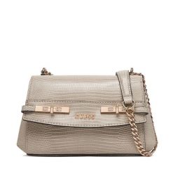 Torebka Guess. Brązowe torebki do ręki damskie Guess, z aplikacjami, wizytowe, bez dodatków. Za 589.99 zł.