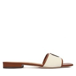 Klapki LAUREN RALPH LAUREN. Klapki damskie Lauren Ralph Lauren, bez wzorów, bez obcasa. Za 579.99 zł.