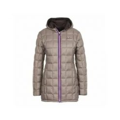 Długa kurtka narciarska damska dwustronna Peak Mountain Awill. Brązowe kurtki snowboardowe damskie Peak Mountain, m, bez wzorów, z poliesteru, długie, bez kaptura, narciarskie. Za 391.00 zł.