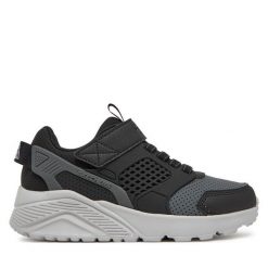 Sneakersy Skechers. Czarne trampki i tenisówki chłopięce Skechers, bez wzorów, bez zapięcia. Za 179.99 zł.