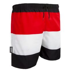 Męskie kąpielówki z wzorem Wysoka jakość nadruku. Czarne kąpielówki męskie GUGGEN MOUNTAIN, l, bez wzorów, z materiału. W wyprzedaży za 169.04 zł.