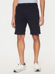 Calvin Klein Szorty materiałowe Modern Twill K10K114067 Granatowy Regular Fit. Niebieskie szorty męskie Calvin Klein, m, bez wzorów, z bawełny. Za 279.99 zł.