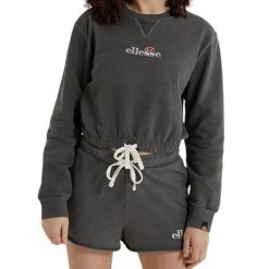 Bluza treningowa damska Ellesse Popsy Cropped bawełniana. Szare bluzy damskie Ellesse, bez wzorów, z bawełny, bez kaptura. Za 128.70 zł.