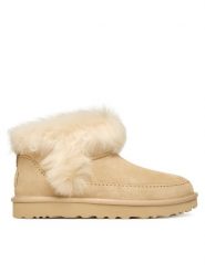 Ugg Śniegowce W Classic Ultra Mini Chalet 1173832 Beżowy. Brązowe śniegowce i trapery damskie UGG, ze skóry. Za 789.99 zł.