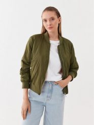 ONLY Kurtka bomber 15293313 Zielony Regular Fit. Zielone kurtki damskie Only, xl, bez wzorów, z syntetyku, bez kaptura. Za 169.99 zł.