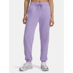 Spodnie dresowe damskie Under Armour Rival Terry Jogger. Fioletowe obuwie sportowe damskie Under Armour, bez wzorów, z dresówki, na fitness i siłownię. Za 199.99 zł.