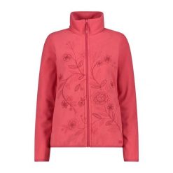 Bluza damska turystyczna CMP 34H0436. Czerwone bluzy sportowe damskie CMP, l, bez wzorów, bez kaptura, trekkingowe. Za 382.50 zł.