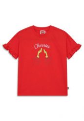Koszulka Dziewczęca LEGO Tuna205 Czerwona. Czerwone t-shirty i topy dla dziewczynek LEGO, bez wzorów, z bawełny, bez ramiączek. Za 62.99 zł.