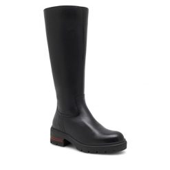 Kozaki Lasocki. Czarne kozaki damskie Lasocki, bez obcasa, na płaskiej podeszwie. Za 429.99 zł.