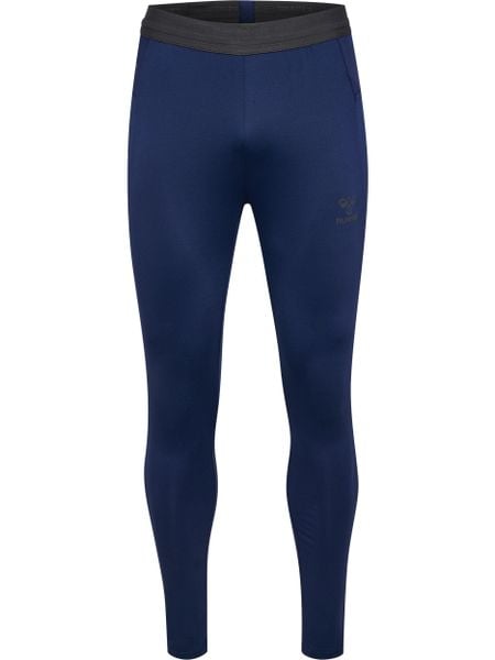 Legginsy Hummel Pro. Niebieskie legginsy damskie Hummel, m, bez wzorów, z materiału. Za 266.00 zł.