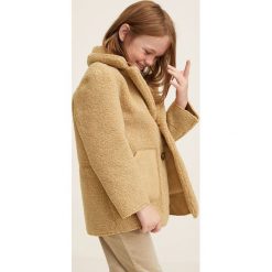 Mango Kids - Kurtka dziecięca 110-164 cm. Szare kurtki i płaszcze dla dziewczynek Mango Kids, z materiału. W wyprzedaży za 160.93 zł.