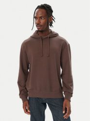 HUGO Bluza Dapo 50486478 Brązowy ciemny Relaxed Fit. Brązowe bluzy męskie Hugo, m, bez wzorów, z bawełny, bez kaptura. Za 499.99 zł.