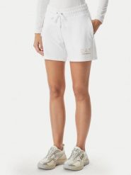 EA7 Emporio Armani Szorty sportowe 7W000269 AF12482 U0002 Biały Regular Fit. Białe szorty sportowe damskie EA7 Emporio Armani, l, bez wzorów, z wiskozy, sportowe. Za 389.99 zł.
