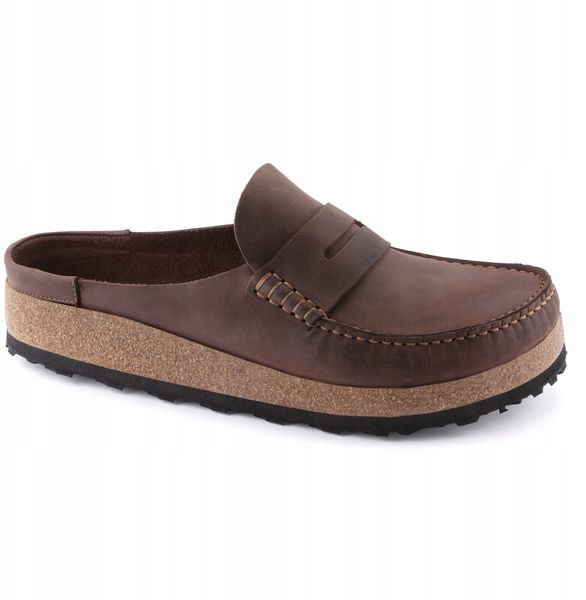 Birkenstock Naples Leoi 1025033 Brązowe 45. Brązowe klapki męskie Birkenstock. Za 570.31 zł.