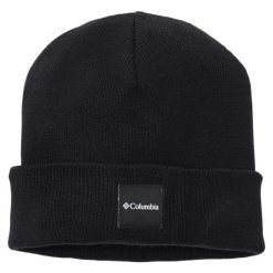 Czapka męska City Trek Heavyweight Beanie. Czarne czapki i kapelusze męskie Columbia, bez wzorów, z materiału, sportowe. Za 99.99 zł.